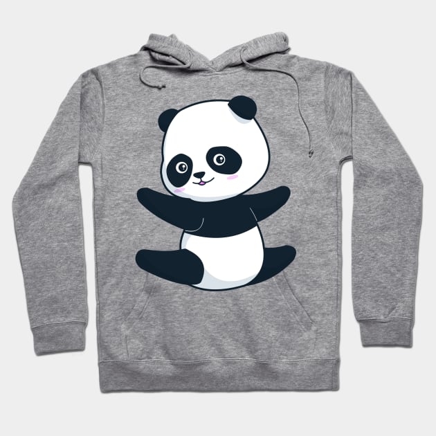 Hug A Panda With Love Animal Costume Graphic Hoodie by Jay Diloy